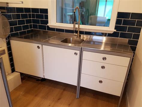 ikea stainless steel sink cabinet|stainless steel kitchen units ikea.